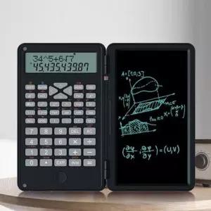[문구/오피스] 클레버 접이식 전자 메모패드 공학용 계산기 블랙