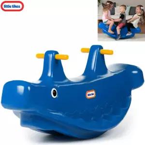 리틀타익스 돌고래시소 블루 말 두돌 승마장난감 아기승마 흔들마 장난감 흔들 말타기