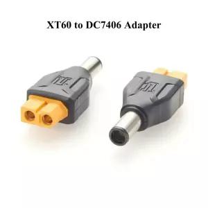 호환 XT60에서 DC7406 어댑터로 변환 XT60 암 커넥터에서 DC 7.40.6mm 수 커넥터로 변환 드론 배터리 패널