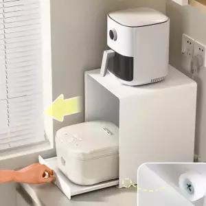 밥솥 레일 수납장 렌지대 다이 식탁 싱크대 선반 밥통 화이트 기본