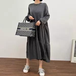 빅사이즈 603 롱티어드맨투맨원피스 DBAX324