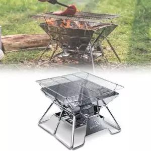 숯구이판 접이식 캠핑 숯불 화로대 야외 바베큐 구이판 난로