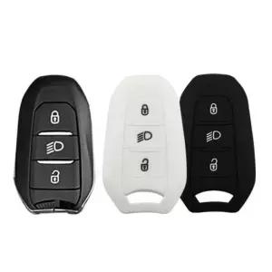 자동차 푸조 3008 3버튼 스마트키 실리콘 케이스 용품