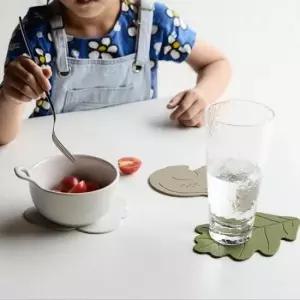 수저받침 실리콘 컵받침 티코스터 미끄럼방지