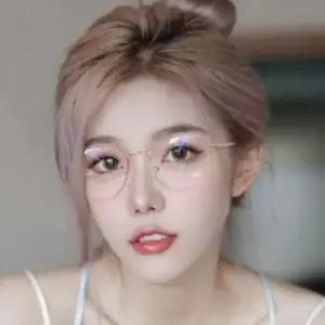 [하프클럽/옷자락]남녀 공용 얇은 테 원형 폴리카보네이트 블루라이트 차단