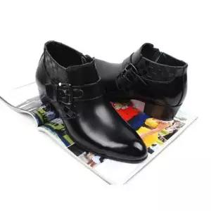 방한워커로우 남자 블랙 소가죽 구두 겨울 데일리 패션 슈즈