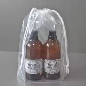 비닐파우치 투명 양줄 더스트백 비닐복주머니 (100매)35x45+5cm