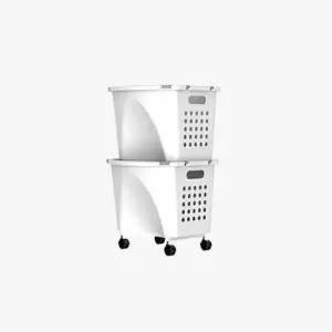 수납용품 다용도 세탁바구니 분리수거 정리수납바구니 2단