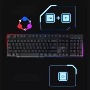 LED 250MIQ22 컬러 게이밍 키보드 저소음 비키 생활방수 USB