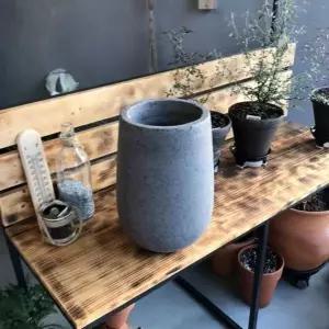 모던 화분 텃밭 시멘트 트레이 20x34cm