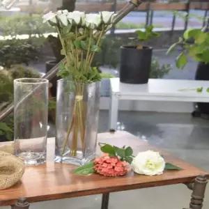 꽃화병 수경재배유리화병 미니꽃병