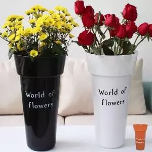 대형 빈 화분 보관 진열대 꽂집 바구니 플라스틱