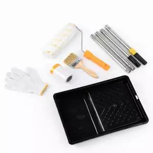 [지오비즈]셀프페인팅키트 롤러장대1.2M 6종 세트/ 페인트칠 페인트롤러 브러쉬 트레이 셀프도장