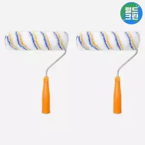 [월드크린] 이지 페인트 롤러 일체형 9호 215mm 2개 수성 유성 겸용 로라 페인팅