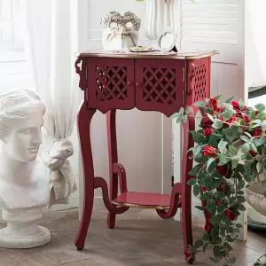 허니램프테이블 엔틱 협탁 콘솔 핫핑크