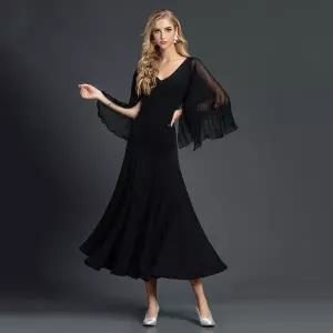 댄스복 방송 아이돌 무대 의상 발표회 하이 엔드 맞춤형 볼룸 댄스 대회 원피스 드레스 플로트 슬리브 여성