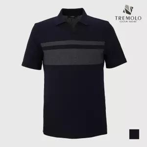 [TREMOLO] 반소매 원포인트 니트_TRNBSXM2446