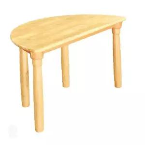 유치원 교실 곡선 테이블 원목 다리 단체 활동 학습 책상 조립식 가구 높이 조절