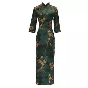 중국전통의상 코스튬 큰옷 화려한 연말 치파오 빅사이즈