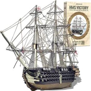 피스쿨 3D 메탈 퍼즐 HMS 빅토리 전함 모델 키트 공예품으로 DIY 제작 가족 시간 홈 데코에 이상적인