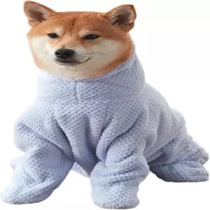 마논 로사 개 목욕 가운 타월 - 작은 개와 고양이를 위한 흡수성 극세사 로브 후 수영장 해변을 빠른 건조