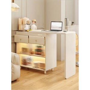 스탠드바 식탁 수납장 일체형 회전식 이동식탁 수납 키높이 찬장 가정용