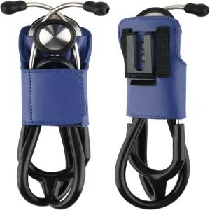 모든 모델용 클립이 있는 뷰티플라이 PU 가죽 청진기 홀더 라이트만 ADC MDF 애드스코프 캐리어 의사