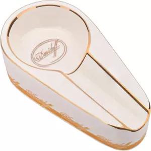 외부 파티오 화이트 소형 수제 고급 금 세라믹 휴대용 여행용 재떨이 바 홈 데코 재떨이용 케프파이어 시가