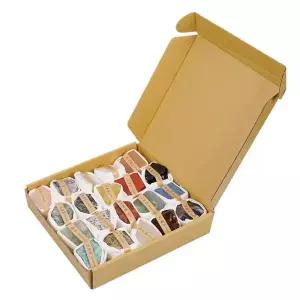 천연 광물 수정 보석 원석 샘플 장 광석 선물 세트 수집품 20종 과학 표본