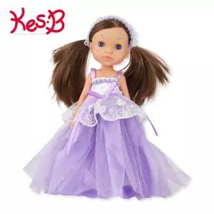 연보라 드레스 예쁜 인형 역할놀이 장난감