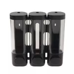 벽걸이 물 비누 샴푸 디스펜서 린스 300ml 통 3구 손세정제 액체 세제 바디워시