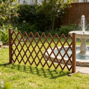 접이식 나무 울타리 확장형 독립형 (야외 정원 장식용) 화단 게이트 트렐리스
