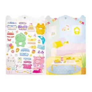 스티커장난감 반복사용 고양이 유아동스티커 아트스티커 꾸미기 학습완구