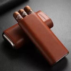 휴대용 시가케이스 가죽 포켓 포장 파우치 여행용 선물