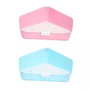 삼각 배변판 플라스틱 배변판 삼각형 코너 토끼 대형 배변훈련