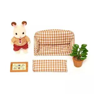 토끼인형장난감 소파 아빠 인형의집 5세 딸아이 장난감집 집모형 6세 여아