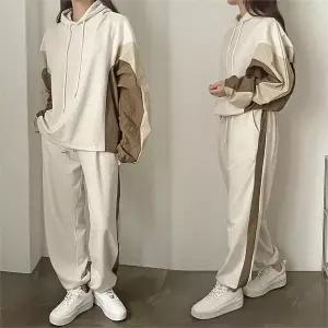 위쉬몰 GO 하프배색후드투피스(K426H210) 빅사이즈 (9078198A)