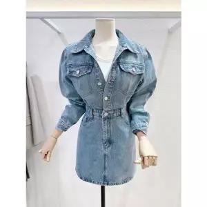 [LAP]슬럽워싱 데님미니원피스 (AS1DO260)[35749722]