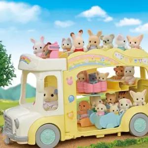 인형 실바니안 패밀리 써니캐슬 아기유치원 3층 버스 피규어 장난감