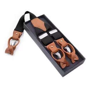 서스팬더 키밍 단추 멜빵 서스팬더 클래식 바지 집게 캐주얼 패션잡화