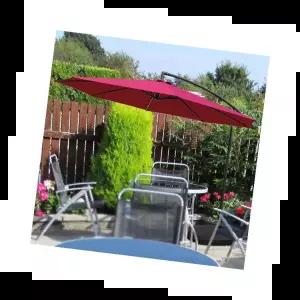 원형폴딩파라솔 UV차단 접이식 야외용 캔버스 대형 테라스 전수형 파라솔