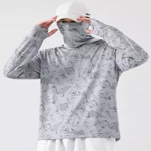 남자 여름 자외선 재킷 얼굴 거버 맨투맨 차단상의 긴팔 낚시의류 통기성