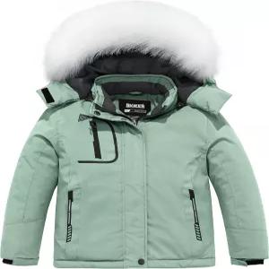 스키어 걸 방수 스키 재킷 방풍 겨울 후드 레인 코트