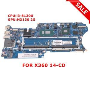 L18173-601 17878-1B 448.0E906.001B HP Pavilion x360 14-CD 노트북 마더보드 SR3W0 i3-8130U Geforce MX1