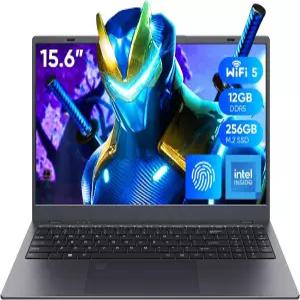 쿨비 15.6인치 노트북 12GB RAM/256GB SSD 1920x1080 IPS 디스플레이 인텔 N95(비트 N5095) 쿼드 코어