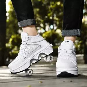 롤러슈즈 바퀴달린 바퀴휠 운동화 롤러 힐리스 화이트