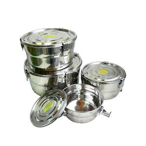 국산 스텐 김치통 소~특대 밀폐용기 원형 반찬통