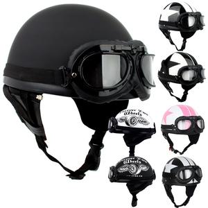아우라 반모 빈티지 고글모 오토바이헬멧 클래식 바이크 헬멧 스쿠터 하이바