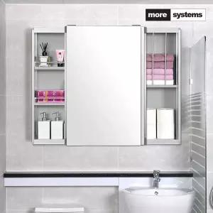 전면거울 알미늄 슬라이딩 욕실장 900X800 욕실수납장 A형