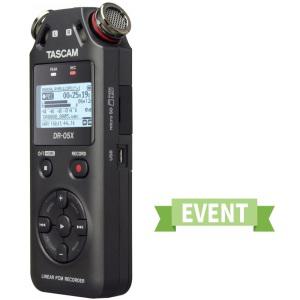 PRO 레코더 DR-05X +소니 핀마이크+미니삼각대+USB 차량용 충전기